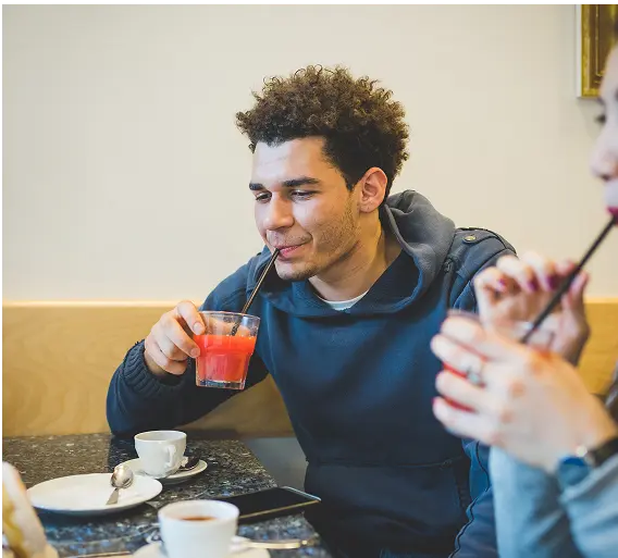 Drinking tropace detox tea