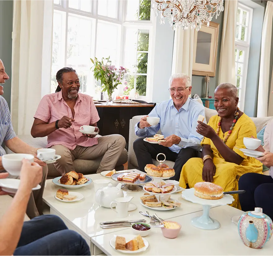 Older People enjoying tropace