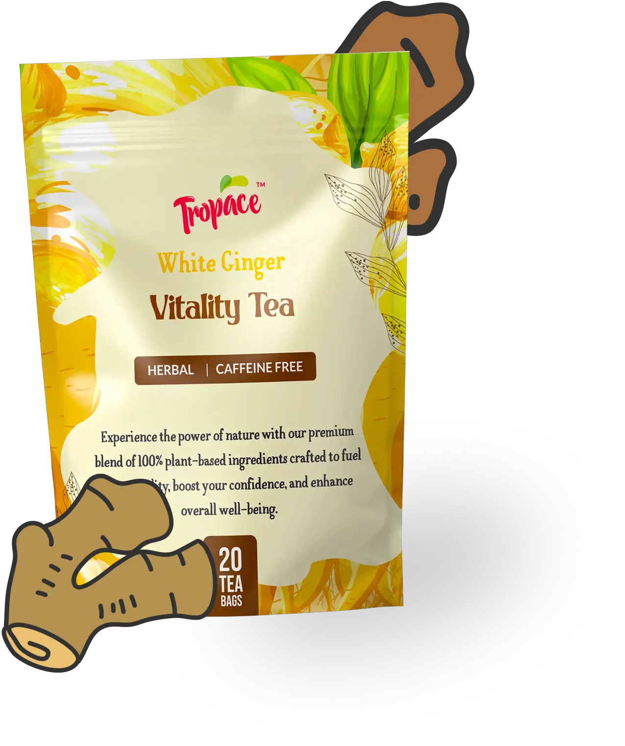Tropace white Ginger Vitality Tea